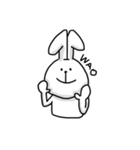 無表情なうさぎさん2（個別スタンプ：28）