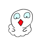 白くて柔らかい生き物（個別スタンプ：4）