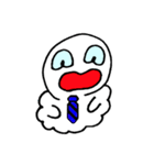 白くて柔らかい生き物（個別スタンプ：9）
