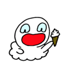 白くて柔らかい生き物（個別スタンプ：11）