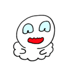 白くて柔らかい生き物（個別スタンプ：14）