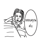 A girl and her booger（個別スタンプ：35）