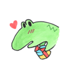 happy crocodile（個別スタンプ：10）