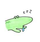 happy crocodile（個別スタンプ：11）