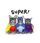 Bonsoir！ Black French Bulldog（個別スタンプ：24）