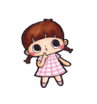 A cute go with big eyes！ (by wanting)（個別スタンプ：2）