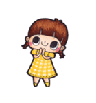 A cute go with big eyes！ (by wanting)（個別スタンプ：20）