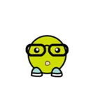 GlassesBallMan and CatBall（個別スタンプ：1）