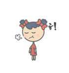 boy gold hair ＆ girl blue hair（個別スタンプ：26）