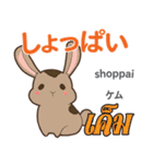 料理が上手なウサギ日本語タイ語（個別スタンプ：5）