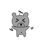 There is a grass on the head of the bear（個別スタンプ：3）