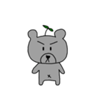 There is a grass on the head of the bear（個別スタンプ：7）