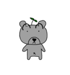 There is a grass on the head of the bear（個別スタンプ：30）