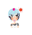 I'm Mango gray（個別スタンプ：12）