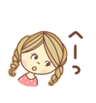 リボンの女の子スタンプ（個別スタンプ：27）