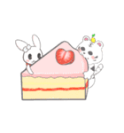 Two-sided Rabbit ＆ Fruit candy（個別スタンプ：8）