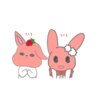 Two-sided Rabbit ＆ Fruit candy（個別スタンプ：23）