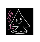 黒みちゅだお（個別スタンプ：1）