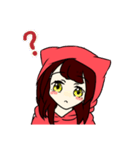 猫のパーカーの女の子（個別スタンプ：3）