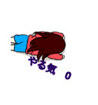 猫のパーカーの女の子（個別スタンプ：4）