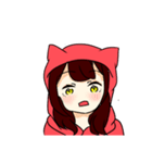 猫のパーカーの女の子（個別スタンプ：9）