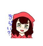 猫のパーカーの女の子（個別スタンプ：11）