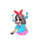 手書き女子（個別スタンプ：1）