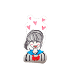 手書き女子（個別スタンプ：4）