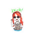 手書き女子（個別スタンプ：5）