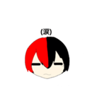 顔で表現！ちょっと手抜き（個別スタンプ：2）