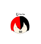 顔で表現！ちょっと手抜き（個別スタンプ：4）