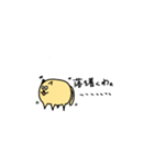 Cute and round Maruo（個別スタンプ：3）