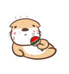 otter and young crab 2（個別スタンプ：15）