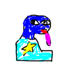 Blue Super Hero the superhero（個別スタンプ：3）
