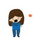 Depressed masks girl day（個別スタンプ：4）