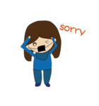 Depressed masks girl day（個別スタンプ：6）