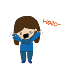 Depressed masks girl day（個別スタンプ：7）