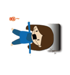 Depressed masks girl day（個別スタンプ：9）