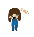 Depressed masks girl day（個別スタンプ：10）