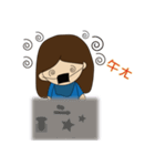 Depressed masks girl day（個別スタンプ：14）
