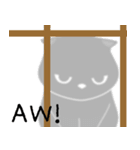 Black cat and Prairie dogs sticker.（個別スタンプ：37）