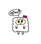 White Cute Sheep（個別スタンプ：17）