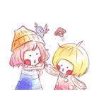 Miss.Mushroom and her Sister（個別スタンプ：32）