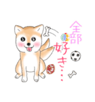 褒めて癒してくれる愛しの柴犬コタロウくん（個別スタンプ：13）