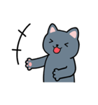 グレーの猫 'にゃんやん'（個別スタンプ：36）
