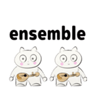 Mandolin orchestra cat(english version)（個別スタンプ：8）