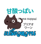 料理が上手な猫日本語タイ語（個別スタンプ：4）