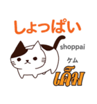 料理が上手な猫日本語タイ語（個別スタンプ：5）