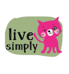 A nice pink cat. Stay cool and move on.（個別スタンプ：12）