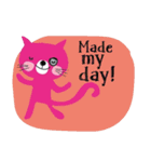 A nice pink cat. Stay cool and move on.（個別スタンプ：20）